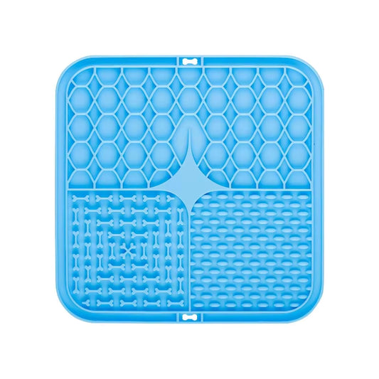 Pets and dogs lick mat. Slow Food Plate for Dog Bathing Distraction. Training Feeder Supplies in silicone 