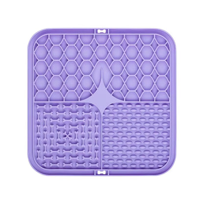 Pets and dogs lick mat. Slow Food Plate for Dog Bathing Distraction. Training Feeder Supplies in silicone 