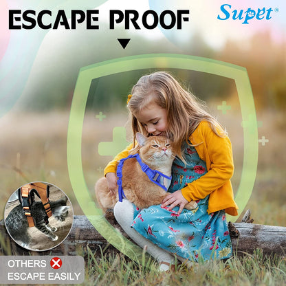 Escape-Proof Cat Harness and Leash Set – Adjustable Soft Mesh Vest for Cats & Kittens