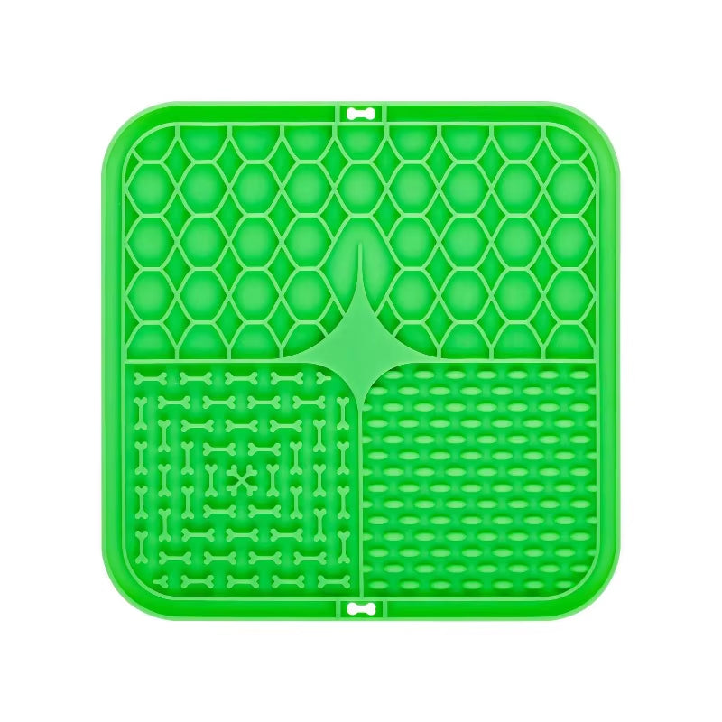 Pets and dogs lick mat. Slow Food Plate for Dog Bathing Distraction. Training Feeder Supplies in silicone 