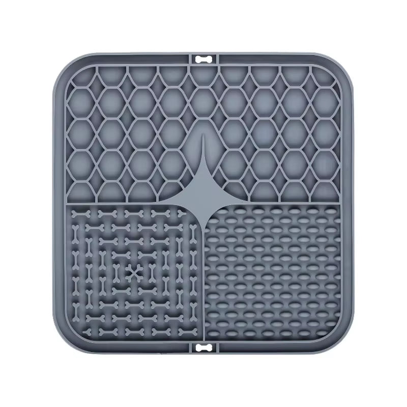 Pets and dogs lick mat. Slow Food Plate for Dog Bathing Distraction. Training Feeder Supplies in silicone 
