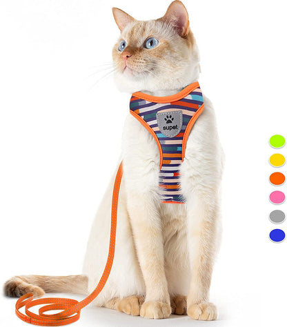 Escape-Proof Cat Harness and Leash Set – Adjustable Soft Mesh Vest for Cats & Kittens